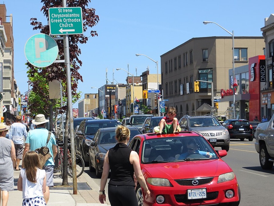 Danforth Avenue in Greektown